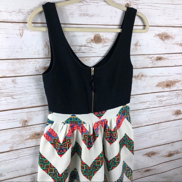 Anthropologie Maeve Amapola chevron textured dress - Picture 3 of 8